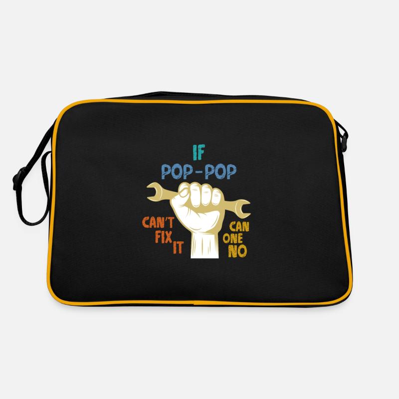 Pop Pop Can`t Fix İt Retro Bag