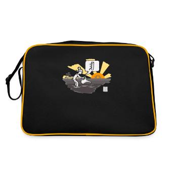 dummy plant - Retro Tasche - Schwarz/Gold - Hinten