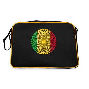 AMOUR COEUR MANDALA MALI - Sac Retro - noir/or - Dos