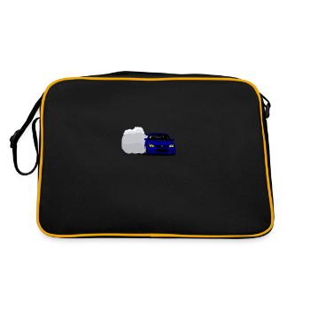 Auto - Retro Tasche - Schwarz/Gold - Hinten