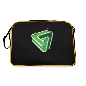 Confused Footballer - Retro Bag - black/gold - Back