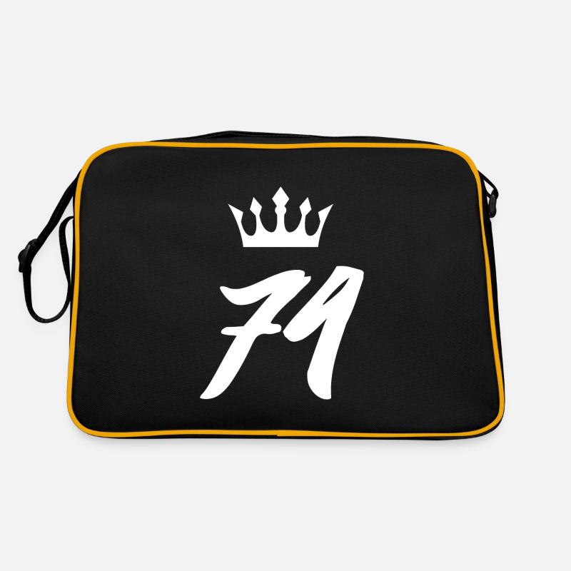 74 Zahl Krone Retro Tasche