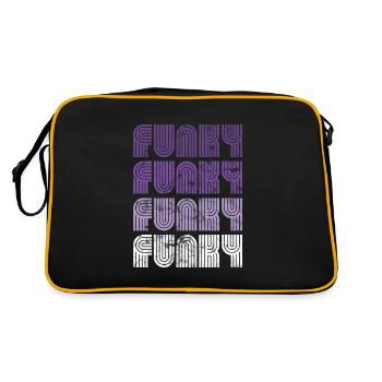 Funky Vintage - Retro Bag - black/gold - Back