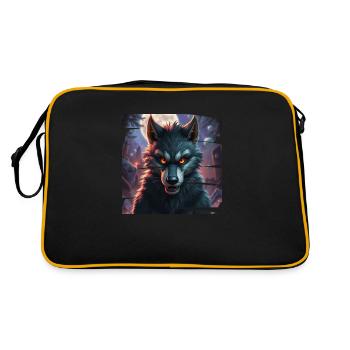 Monster 7 - Retro Tasche - Schwarz/Gold - Hinten