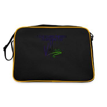 Villain forever - Retro Tasche - Schwarz/Gold - Hinten