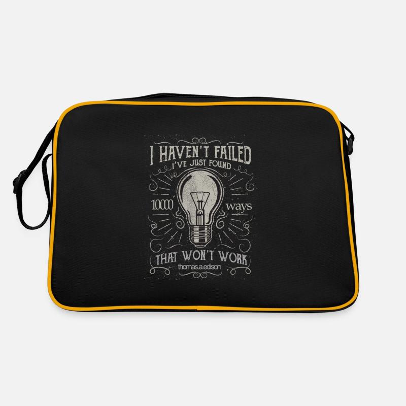 Thomas Edison light bulb Retro Bag