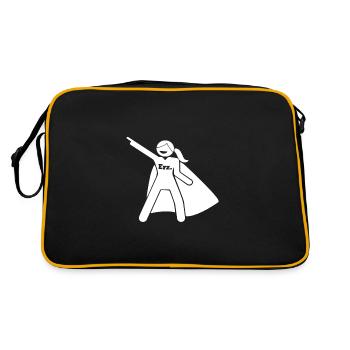 La super héroïne éducatrice - Sac Retro - noir/or - Dos