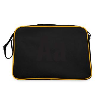 Letter A Shirt - Retro Bag - black/gold - Back