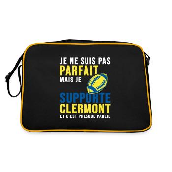 Rugby humour rugby clermont - Sac Retro - noir/or - Dos