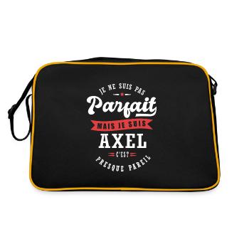 Axel Parfait Cadeau prenom axel - Sac Retro - noir/or - Dos