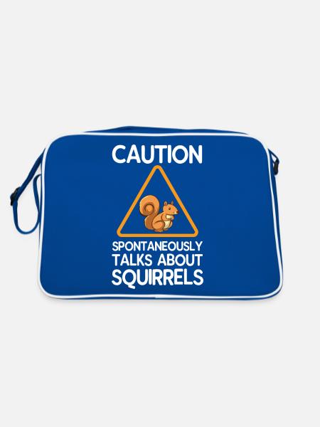squirrel - Retro Bag - blue/white - Back