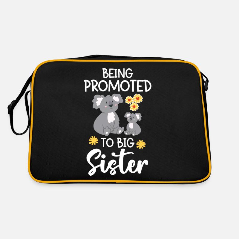 Befördert Zur Großen Schwester Retro Tasche