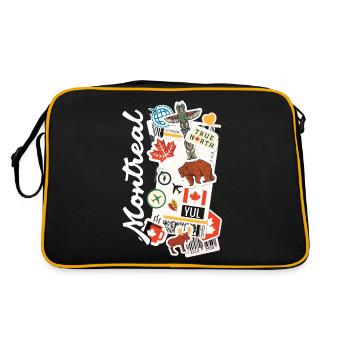 Montreal Canada True North - Retro Bag - black/gold - Back