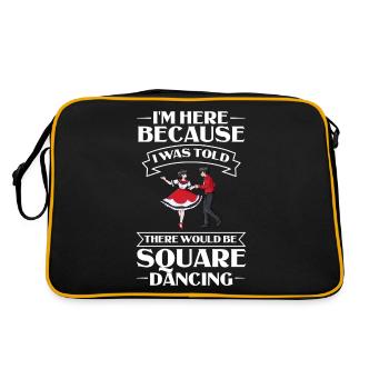 Square Dance Music Caller Folk Dance Dancer Usa - Retro Bag - black/gold - Back