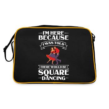 Square Dance Music Caller Folk Dance Dancer Usa - Retro Bag - black/gold - Back