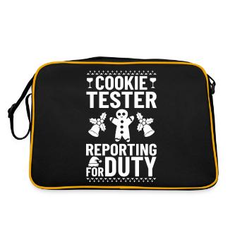 Christmas Cookies Biscuit Baking Christmas biscuits - Retro Bag - black/gold - Back