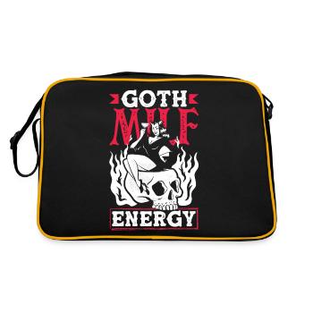 Goth Mom Energy Squelette gothique foncé - Sac Retro - noir/or - Dos