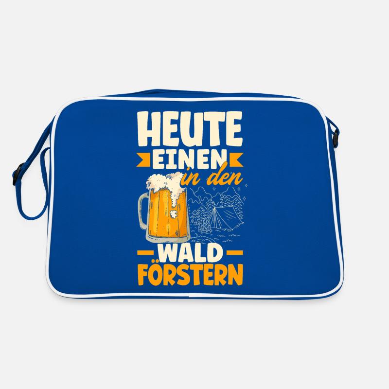 Heute einen in den Wald Förstern Biertrinker & Retro Tasche