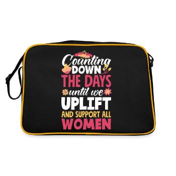 Counting down the days until we uplift and - Retro Bag - black/gold - Back
