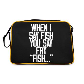 Quand je dis poisson, vous dites frire, poisson... 3 - Sac Retro - noir/or - Dos