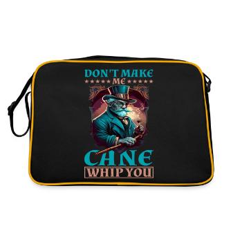 Ne me fais pas te fouetter 10 - Sac Retro - noir/or - Dos