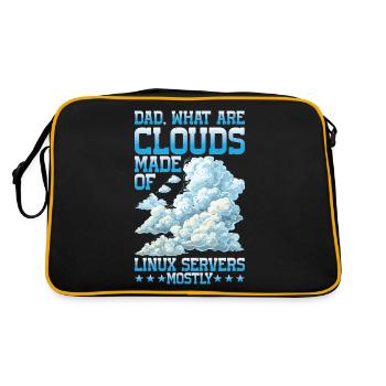 De quoi sont faits les clouds, les serveurs Linux 25 pour la plupart - Sac Retro - noir/or - Dos
