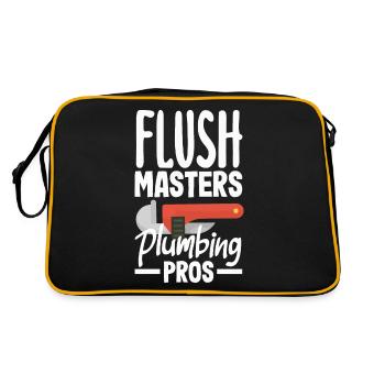 Flush Masters Plumbing Pros Expert Plumber - Retro Bag - black/gold - Back