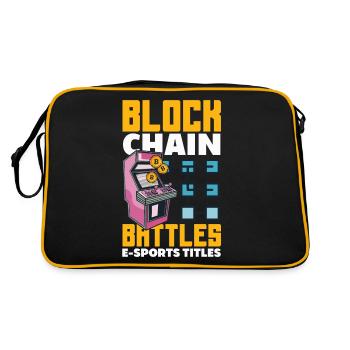 Crypto-monnaie Récompenses Gaming Blockchain Gamer - Sac Retro - noir/or - Dos