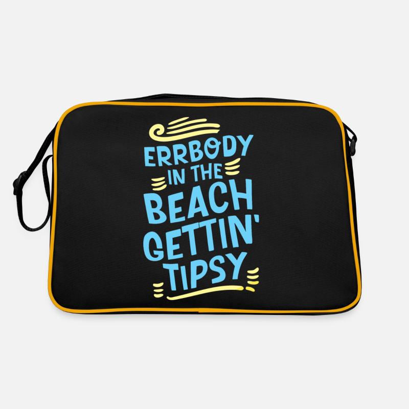Errbody In The Beach Getting' Tipsy 2 Retro Tasche
