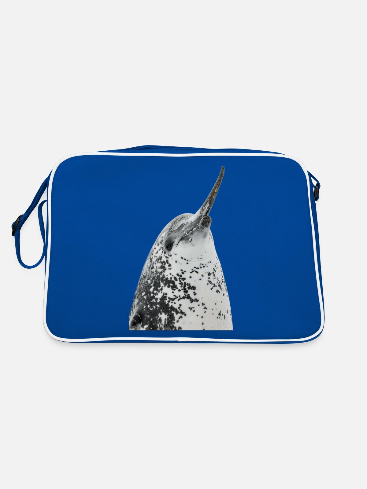 Narval - Sac Retro - bleu/blanc - Dos