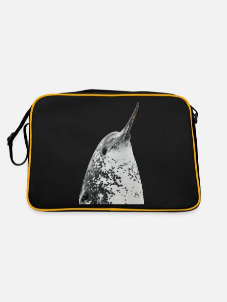 Narval - Sac Retro - noir/or - Dos