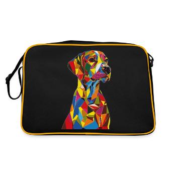 Dog - Retro Bag - black/gold - Back