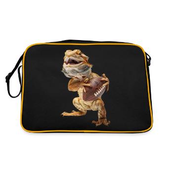 Dragons barbus football - Sac Retro - noir/or - Dos