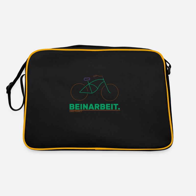 Jeu de jambes et point - vert noir Sac Retro