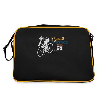 Classic Cyclist - Retro Bag - black/gold - Back