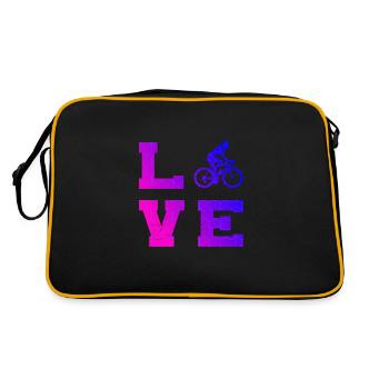 Vélo Cycliste Femmes Hommes Vélo Vélo - Sac Retro - noir/or - Dos