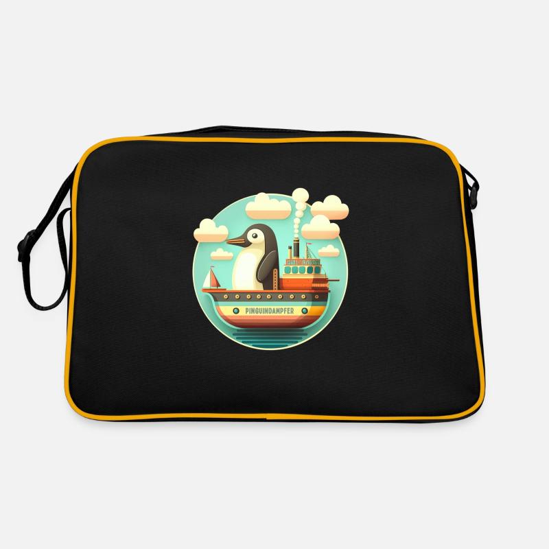 Pinguindampfer 1 Retro Tasche