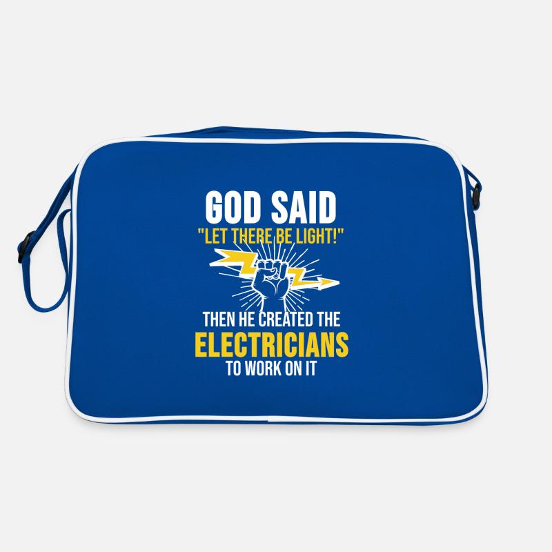 Electrician electrical engineering god gift Retro Bag