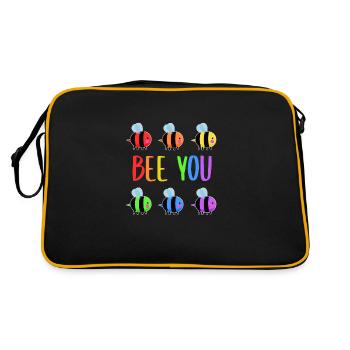 Gay Pride Homosexuality Gay Lesbian Gift - Retro Bag - black/gold - Back
