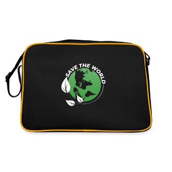 Save the World - Sac Retro - noir/or - Dos