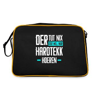 Disque Tekk Hardtekk Tekkno Gabber disant cadeau - Sac Retro - noir/or - Dos