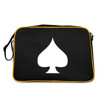 Pik Pique Spades - Retro Bag - black/gold - Back