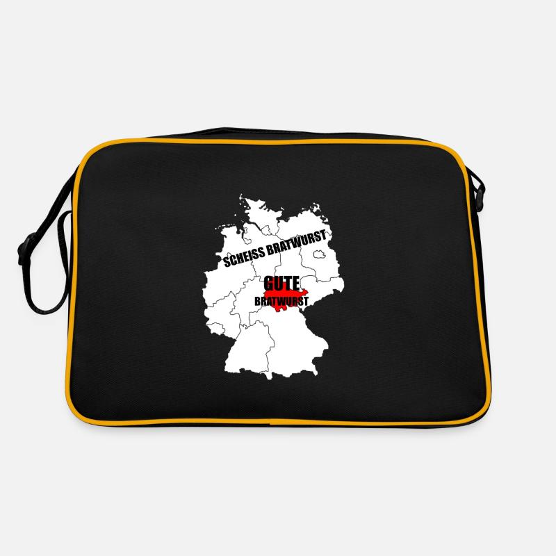 Thüringer Thüringen Bratwurst Geschenk Retro Tasche