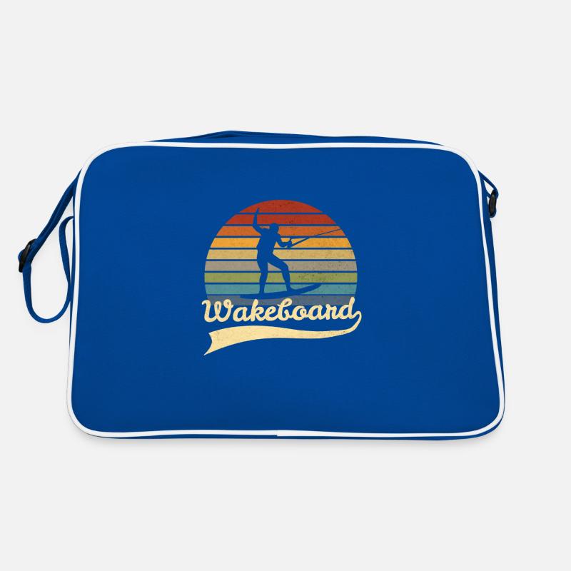 Wakeboard Wake Board Wakeboarding Geschenk Retro Tasche