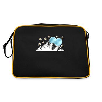 Allgäu Allgäu Bavière montagnes cadeau - Sac Retro - noir/or - Dos