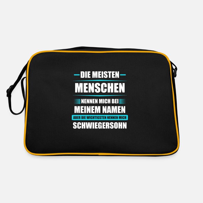 Bester Schwiegersohn Tochter Papa Geschenk Retro Tasche