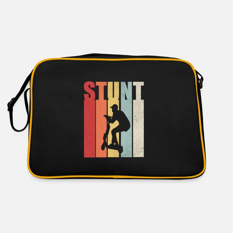 Stunt Scooter Roller Rollerfahrer Geschenk Retro Tasche