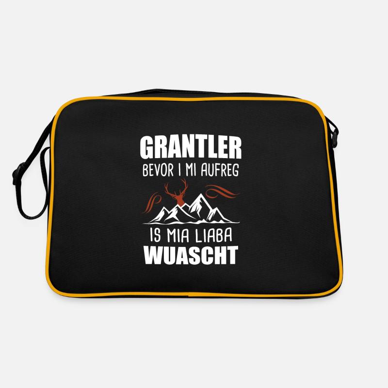 Grantler Bevor I Mi Aufreg Grantln Geschenk Retro Tasche