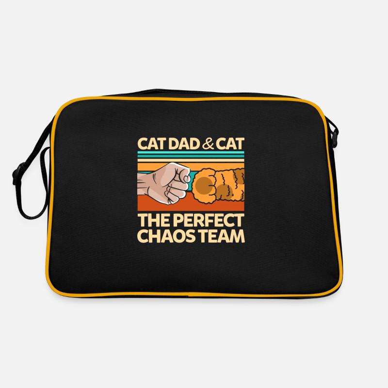 Cadeau de propriétaire de chat chat papa chats Sac Retro