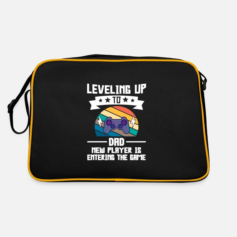 Papa werdender Papa Vater Geschenk Retro Tasche